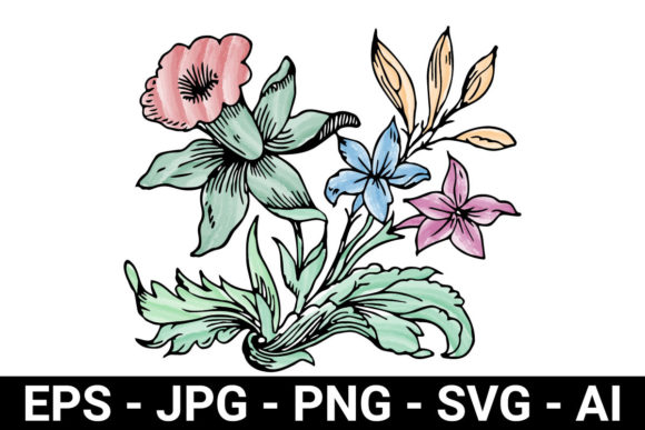 Watercolor Flower Perfect for Design
